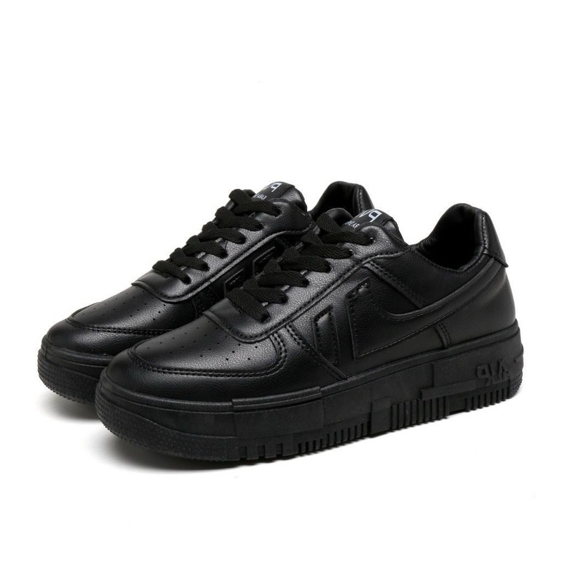 MIKAELA sepatu sekolah hitam putih sneakers wanita quality sepatu wanita sepatu sekolah hitam sepatu