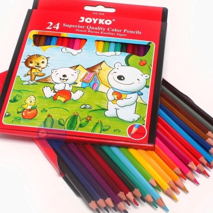 

Joyko Pensil Warna Ukuran Pendek isi 24 Pcs