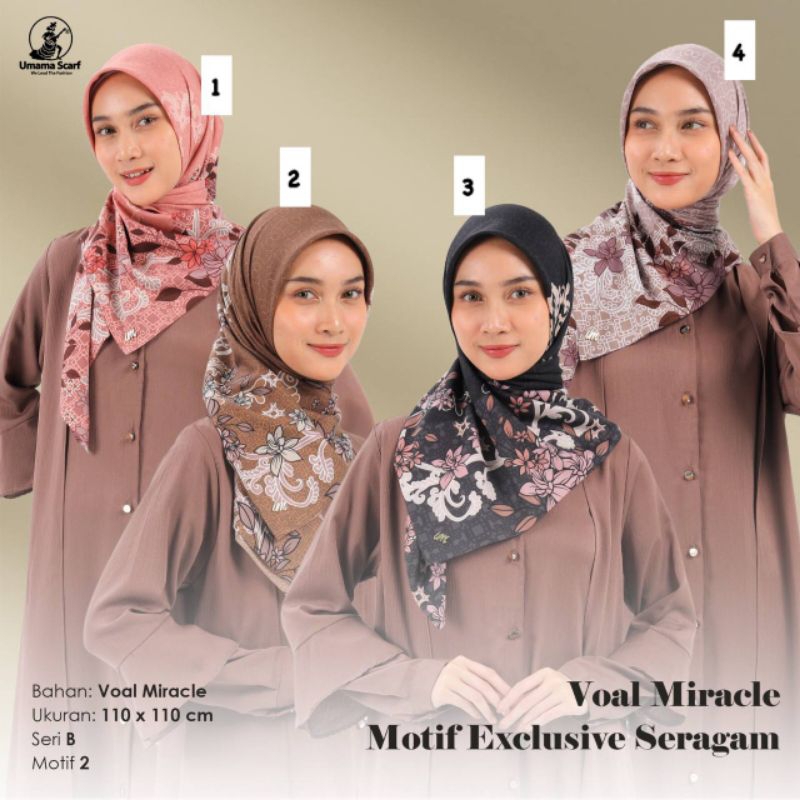 UMAMA voal miracle icon scraf // jilbab segiempat umama voal miracle icon // jilbab segiempat umama 