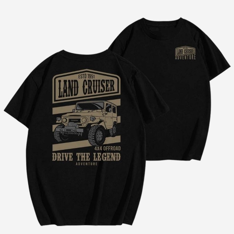 T-SHIRT CUSTOM LAND CRUISER KAOS DISTRO MURAH KEKINIAN