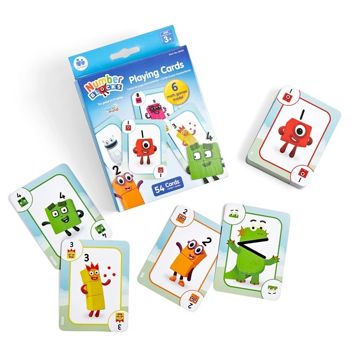 Hand2Mind - Numberblocks Playing Cards, Bermain Kartu Sambil Berlatih Keterampilan Matematika Dasar