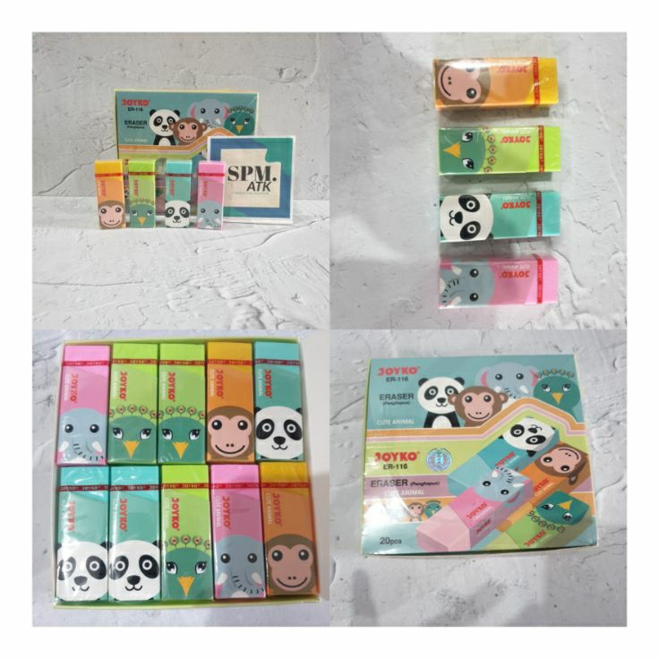 

2 Pcs Penghapus ER116 Animal