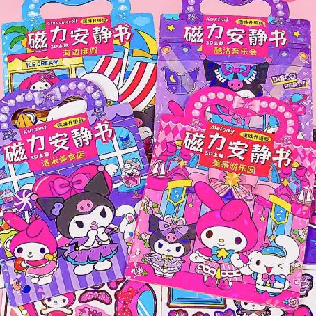 

[Hot]Mainan Magnetik Kuromi Cinnamoroll Buku Sticker Tidak Perlu Menempel DIY Stiker Sanrio / DIY Ukuran Super Besar Tidak Perlu Memotong Quiet Book Aesthetic DIY Buku Edukasi Puzzle Premium Mainan DIY Buku Aktivitas Anak Busy Book Buku Tempelan Karakte