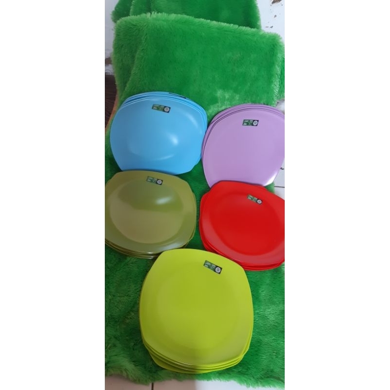 piring kotak melamin golden dragon