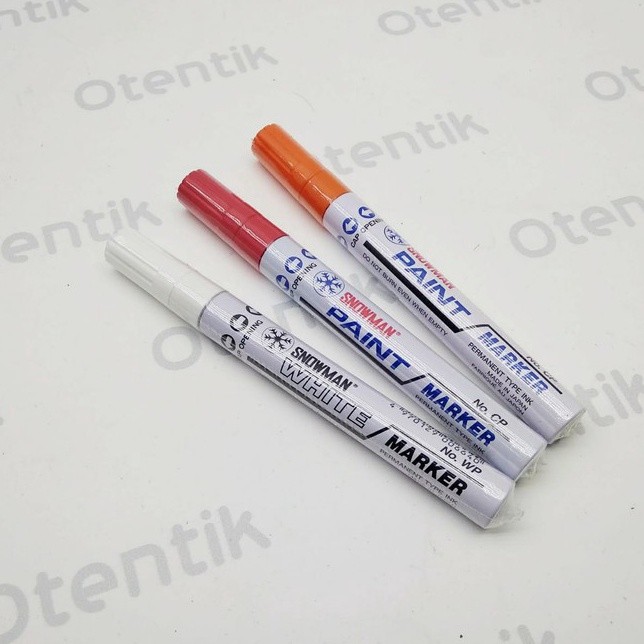 

SNOWMAN SPIDOL PERMANEN WHITE PAINT MARKER SPIDOL TINTA