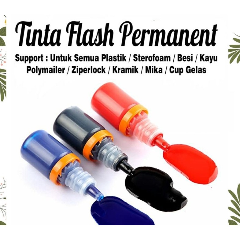 

Revolutionary Tinta Stempel Permanent Waterproof Hitam 5 ml