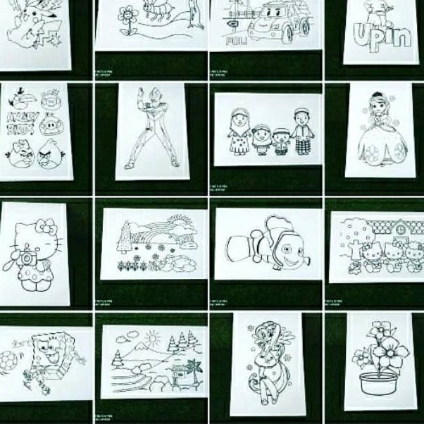 

Best Seller Styrofoam lukis ukura 33x5x1cm isi 5 gambar