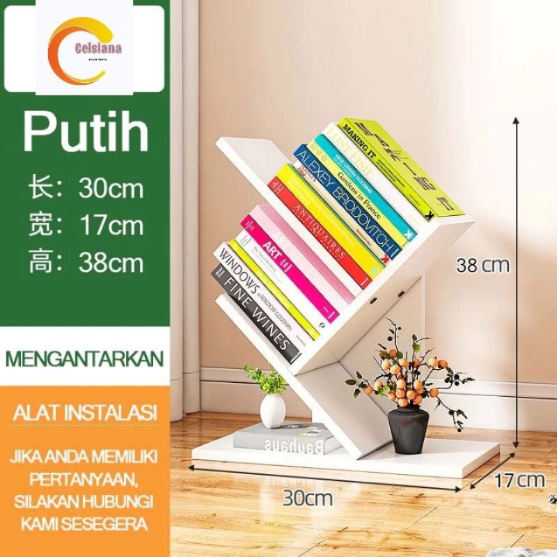 Rak Buku Model Pohon Minimalis Tempat Buku