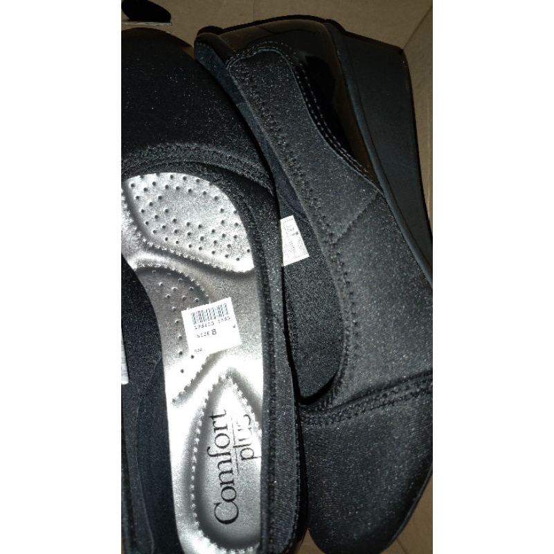 payless comfort plus women dusk wedges_black