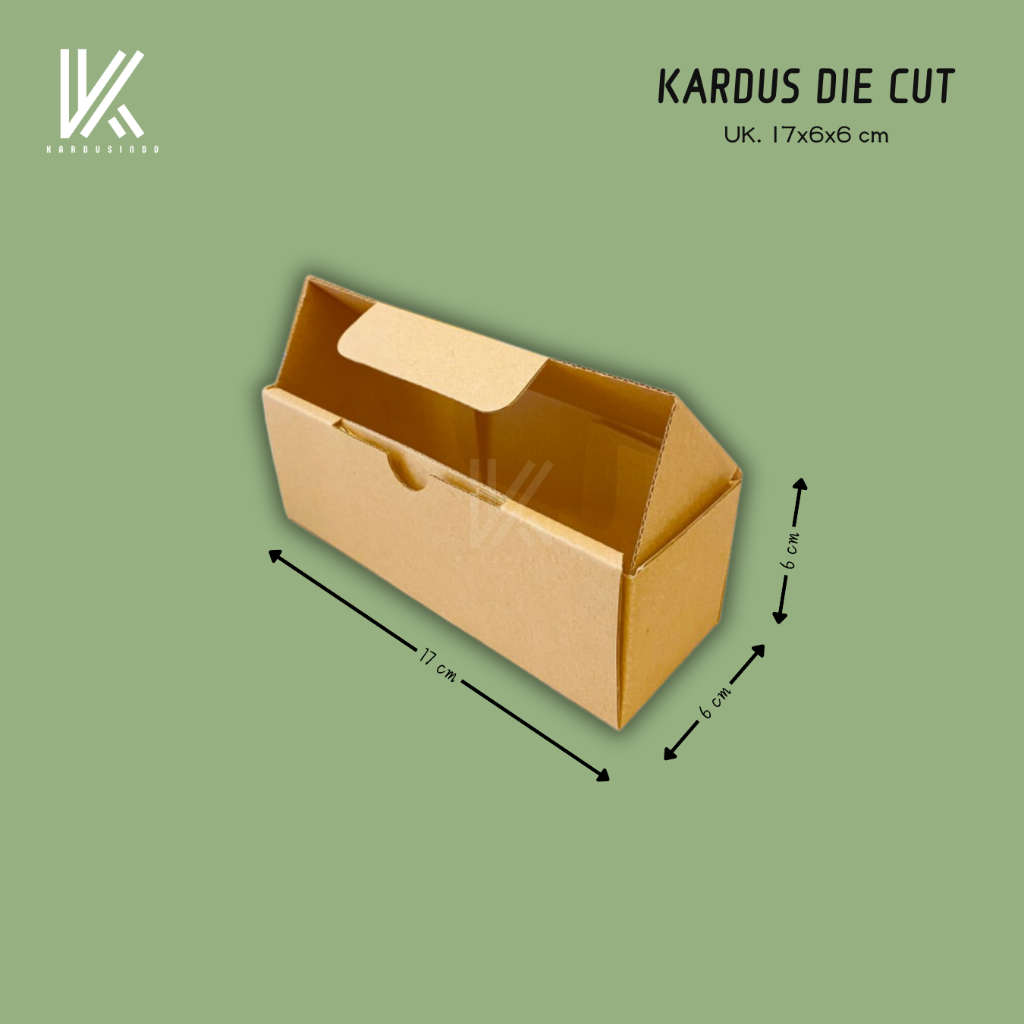 

KARDUS DIE CUT BARU UK 17x6x6 CM