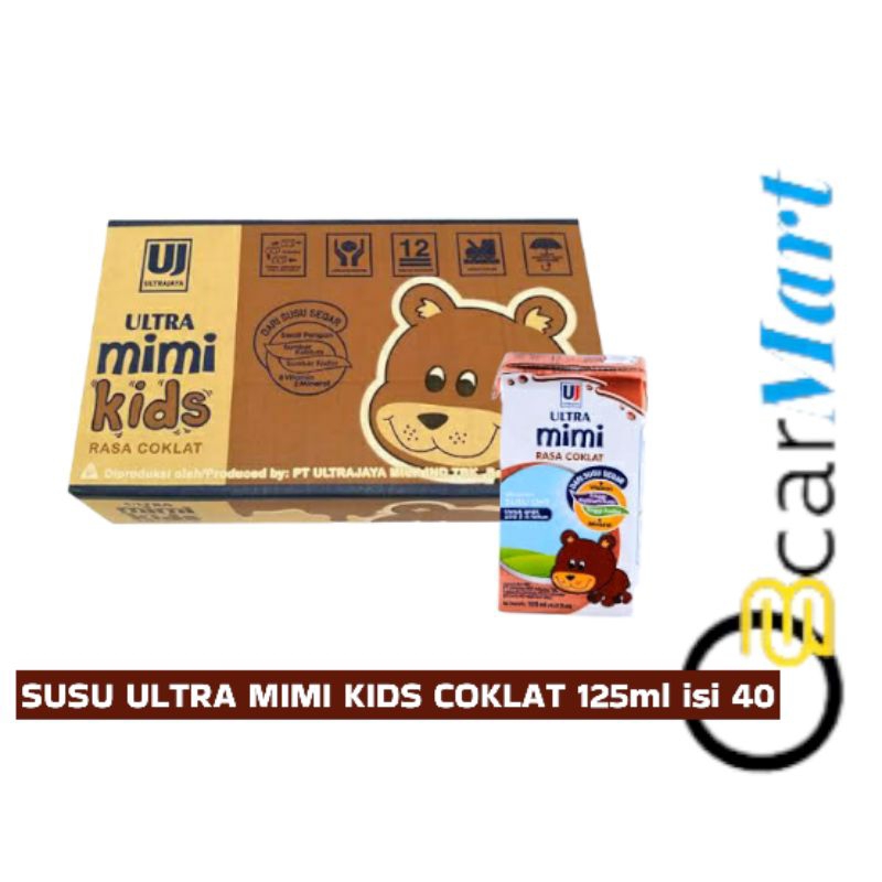 

DEPO Susu ULTRA MIMI KIDS COKLAT 125ml 1 Dus isi 40