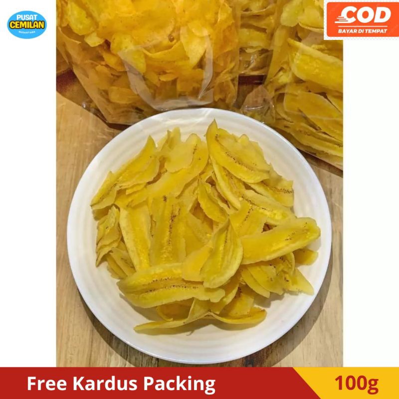 

Snack Kiloan | Makanan ringan | Murah Enak Gurih Manis | Camilan Cemilan Keripik Ceriping Pisang | Banana Chips premium | Renyah Isi 100 gram.