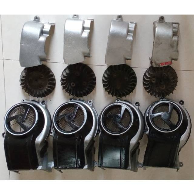 Pelindung Mesin Tutup Cover Kipas Set PALING LENGKAP (karet dll sesuai gambar) Yamaha Fiz R Fiz Forc