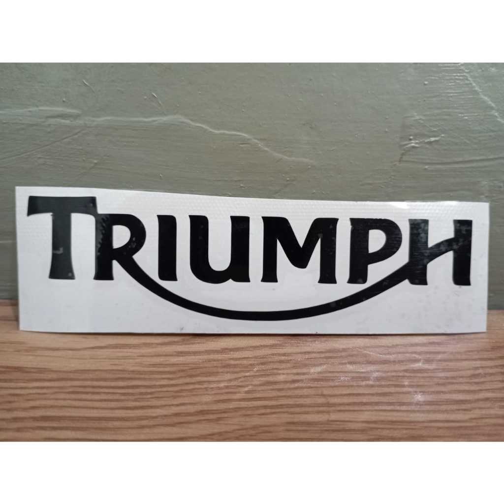 Cutting Sticker TRIUMPH Logo | Stiker Cutting Logo TRIUMPH | Stiker Motor TRIUMPH