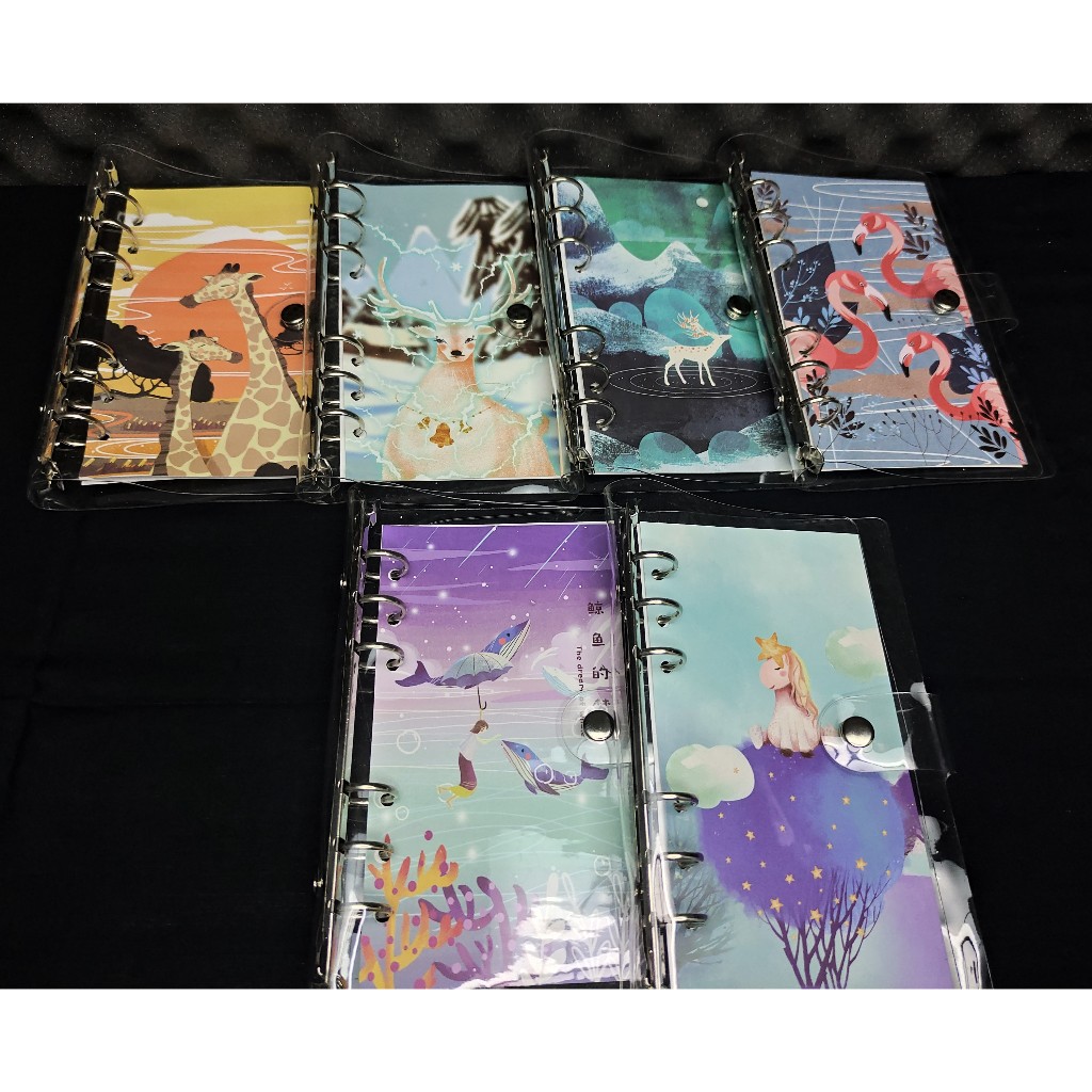 

Binder Tabungan Aesthetic A6 Cover Transparan Karakter