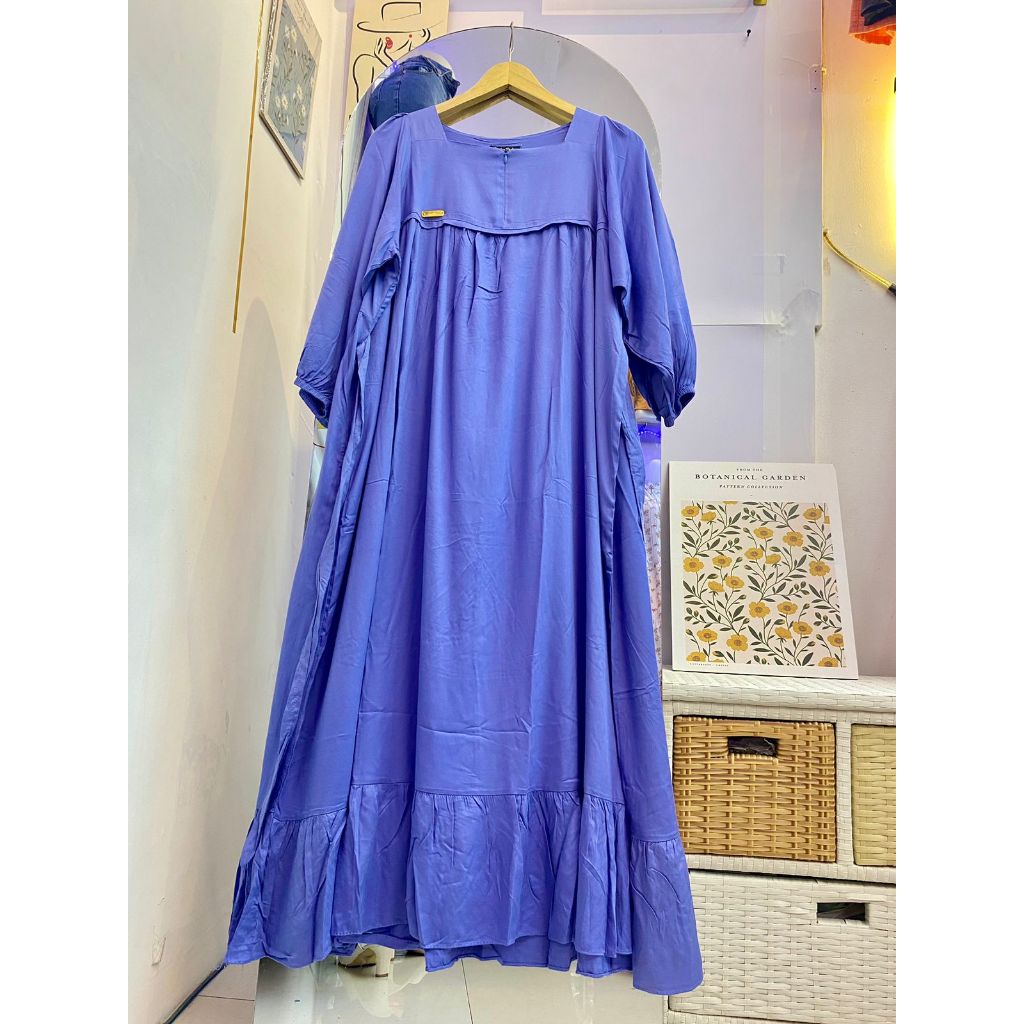 Midi dress KAMILA rayon twill BY-VREE