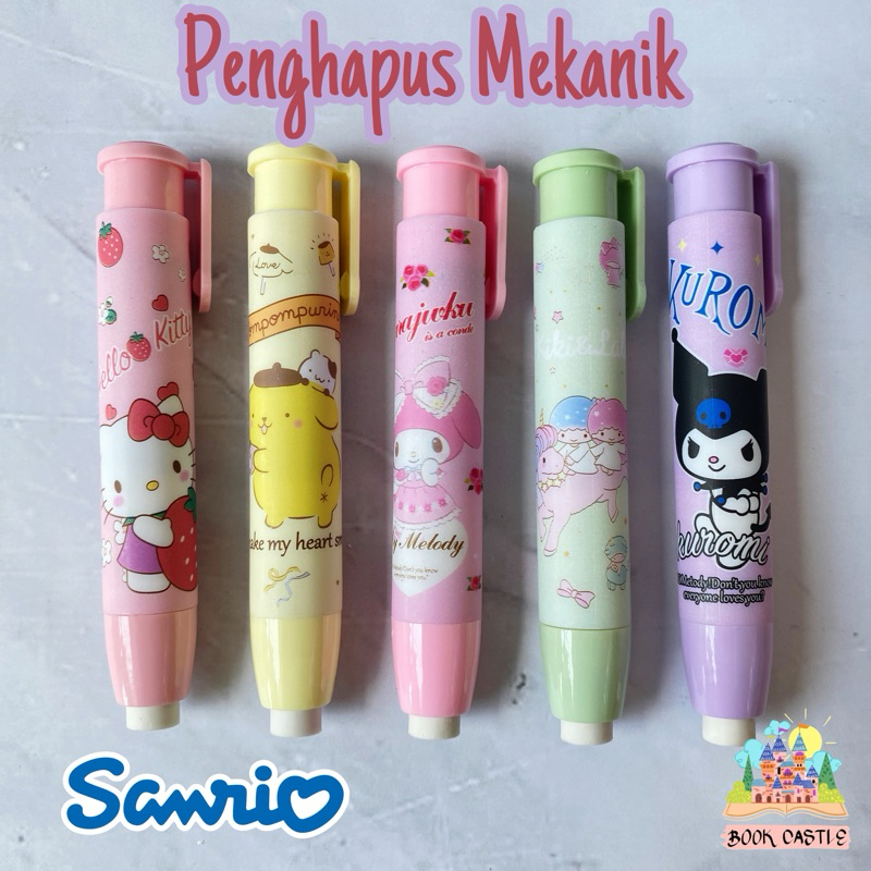 

Penghapus mekanik sanrio hello kitty melody pompompurin