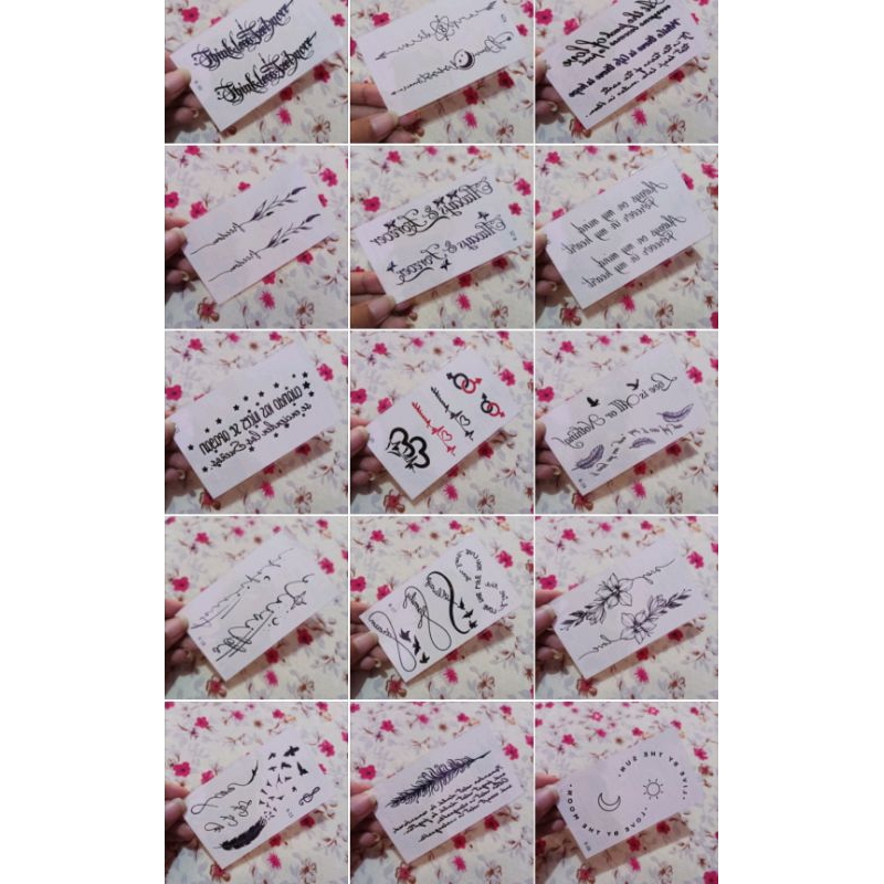 [Hnybdgr21] Sticker Tatto Temporer