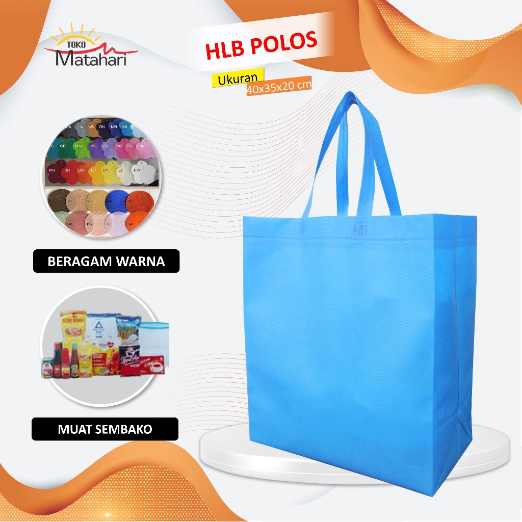 [GROSIR] TAS SEMBAKO TAS SPUNBOND JUMBO BESAR GOODIE BAG SEMBAKO SPUNBOND 100 GSM 40X35X20