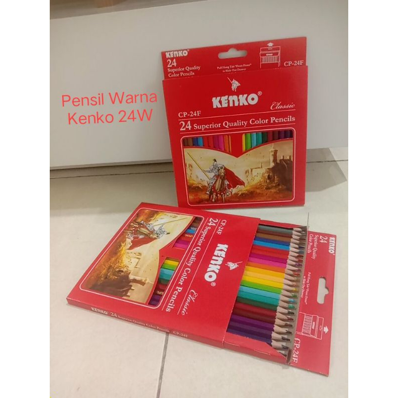 

Pensil Warna Kenko 24 Warna panjang tidak mudah patah