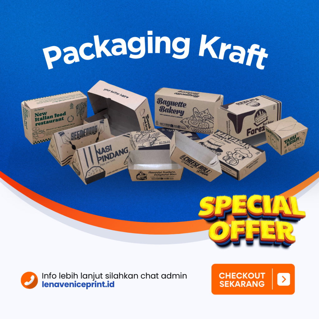 

Grosir Packaging Makanan Kraft | Box Kraft | Box Makanan | Custom Order