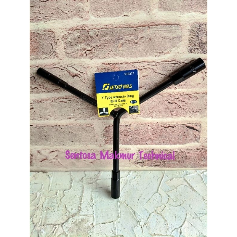 JETJO LAKONI Y 8 10 12 14 17 MM Kunci Sok Sock Soket Cabang 3 Tiga Long PANJANG