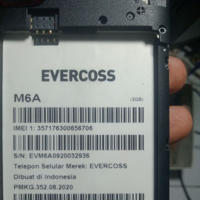 lcd Evercoss m6a