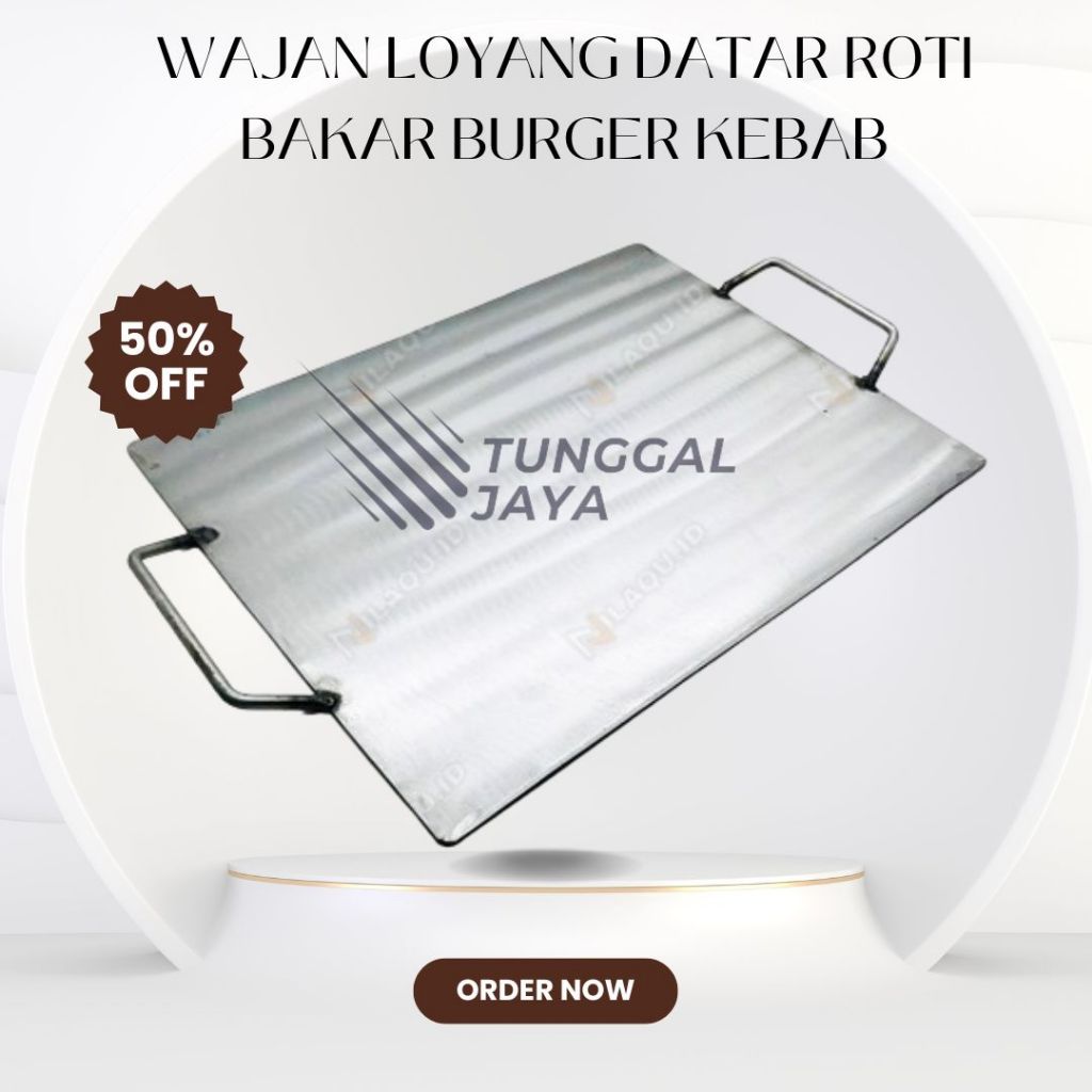 Teflon Panggangan Roti Bakar Wajan Loyang Datar Kebab Roti Bakar Martabak Telor Anti Karat