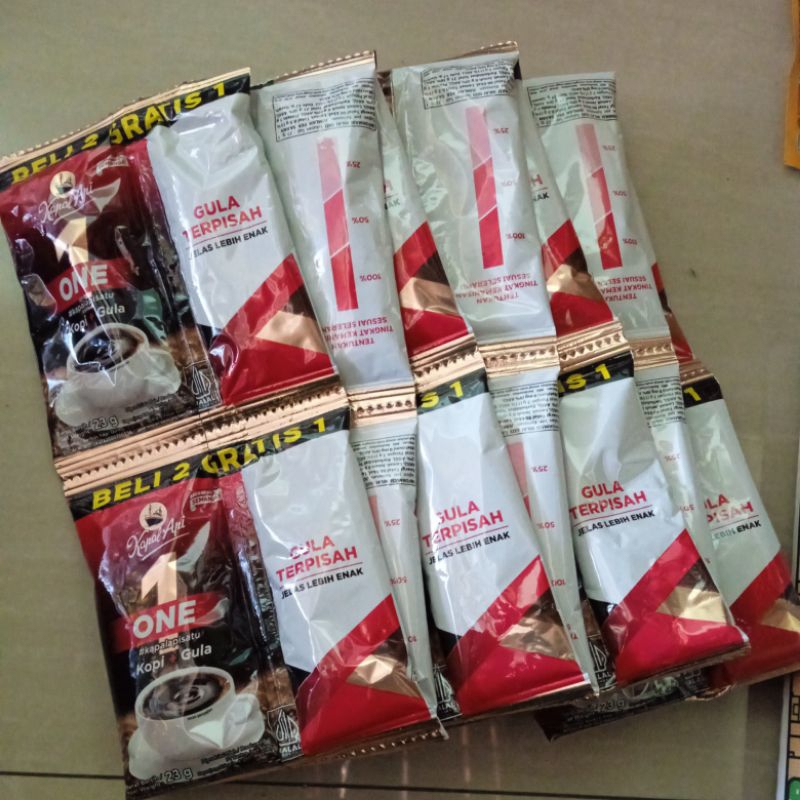 

Promo Kapal Api One Kopi + Gula Terpisah 10 + 5