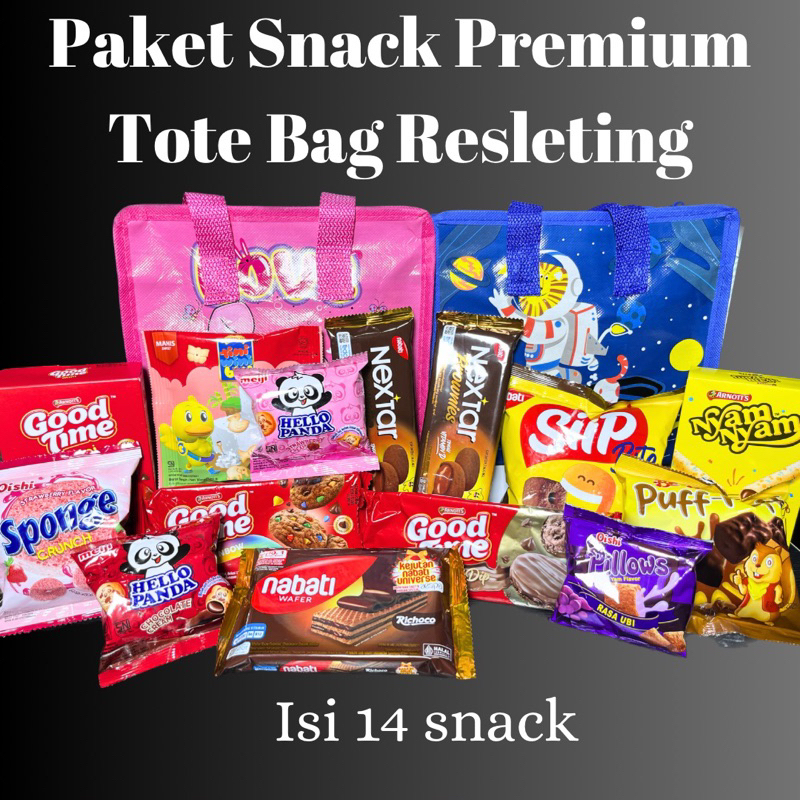

Goodie Bag Paket Snack Ulang Tahun Anak Tas Resleting Paket Premium