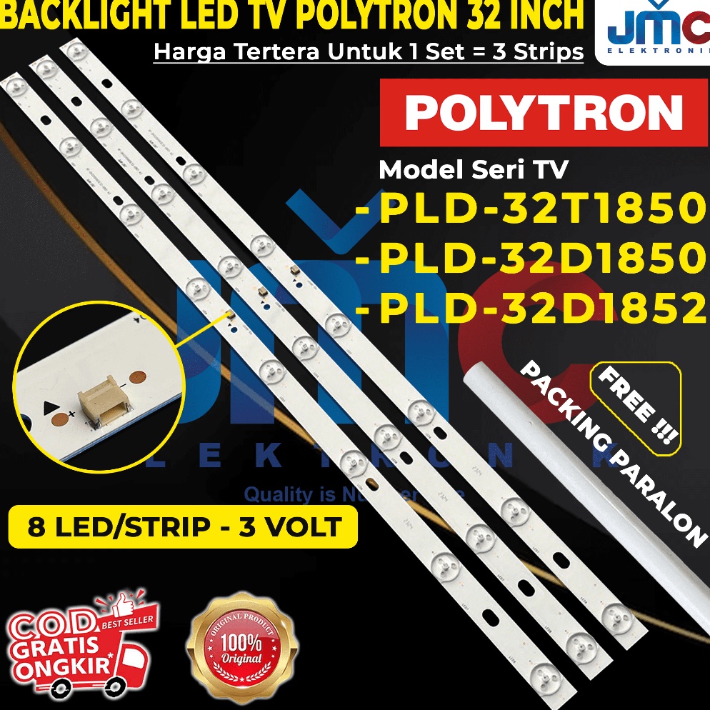 KODE Q84P Backlight Tv Polytron PLD32D185 32T185 32D1852 PLD32T185 PLD32D185 PLD32D1852 Lampu Led bl