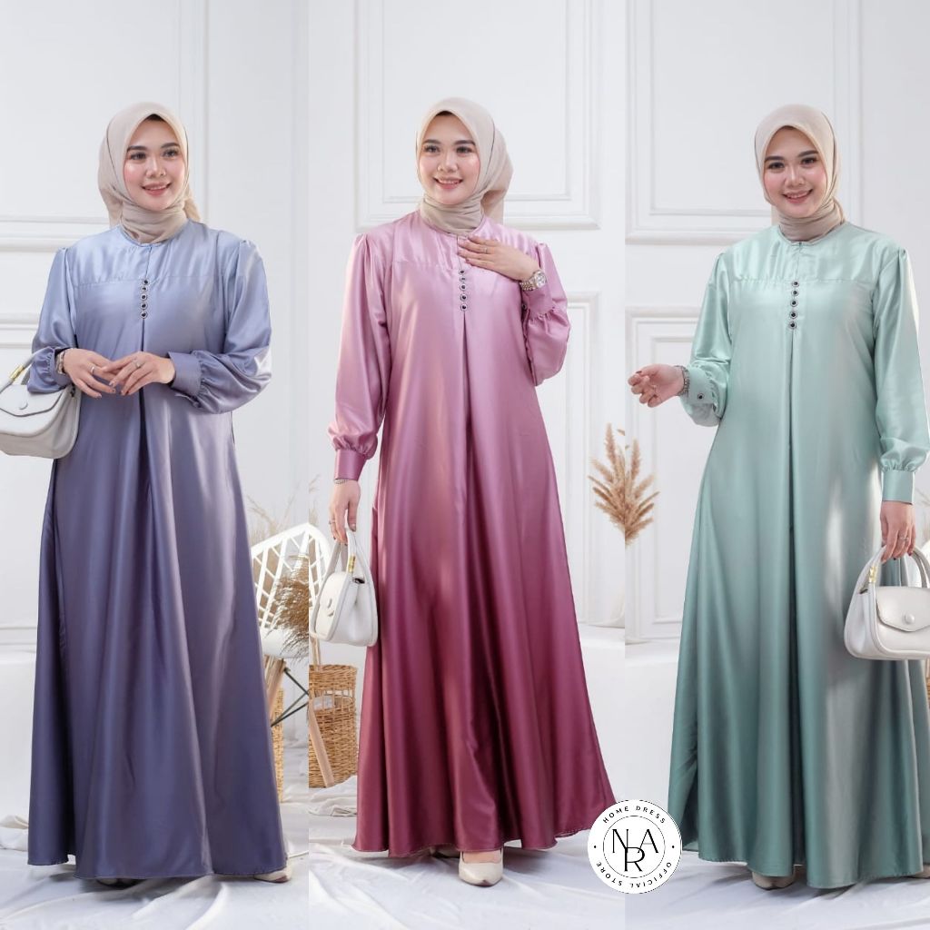 Gamis Silky Premium Gradasi | Abaya Mewah Gradiasi Series | Dress Pesta Pernikahan