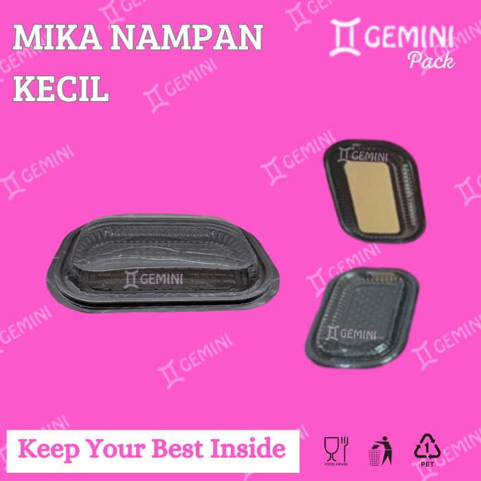 Mika Kue Kecil Mika Nampan Kecil Dus Isi 100 Pcs Alas Kue Snack Dan Tutup