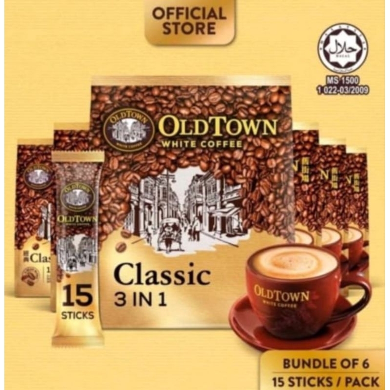 

KOPI PUTIH OLDTOWN OLD TOWN WHITE COFFEE 3IN1 CLASSIC MALAYSIA