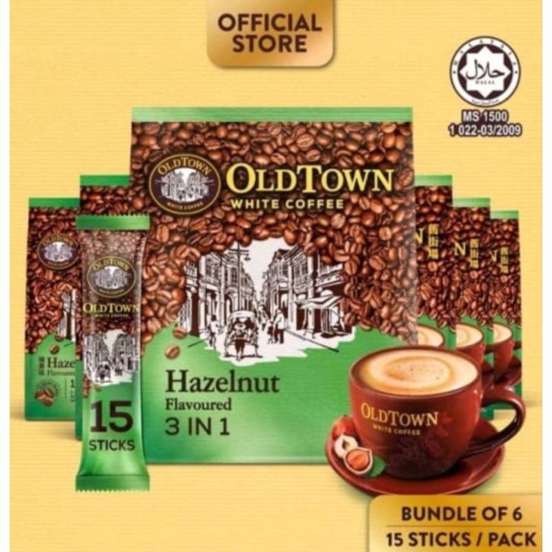 

KOPI PUTIH OLDTOWN OLD TOWN WHITE COFFEE 3IN1 HAZELNUT MALAYSIA