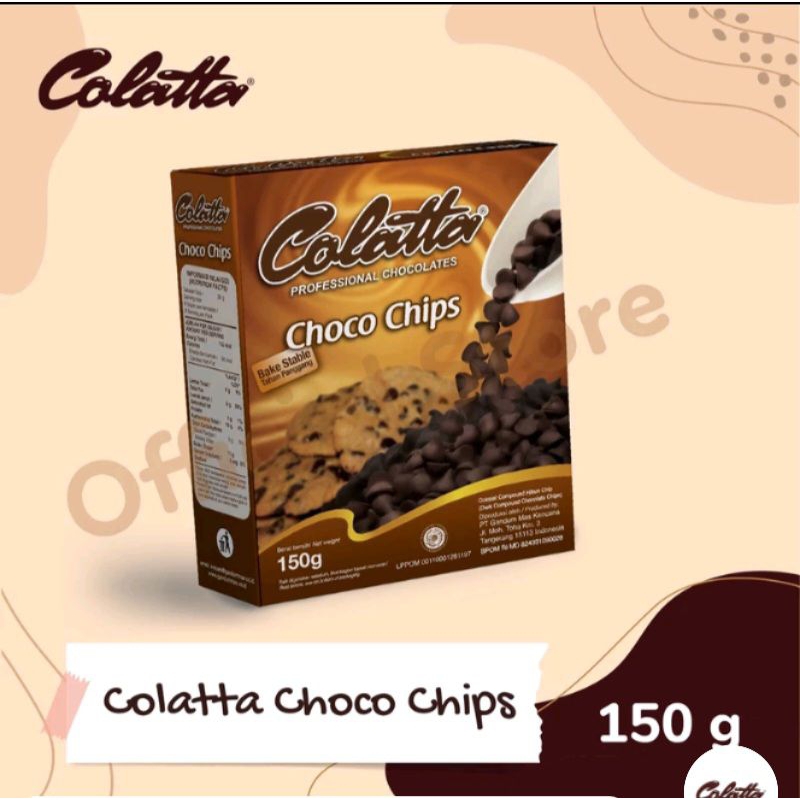 

CHOCO CHIPS COLATTA COMPOUND 150 GRAM BOX