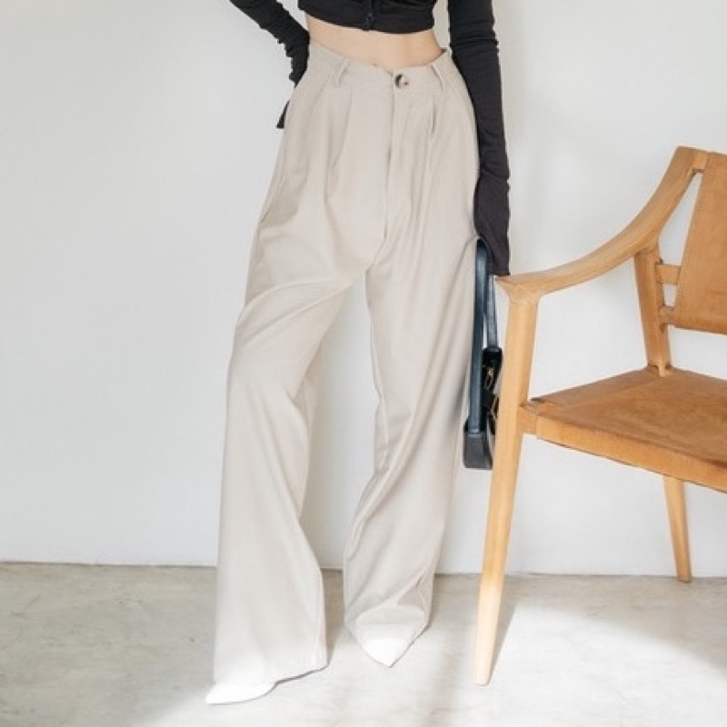(preloved) WEARSTATUQUO Bob Trouser creme