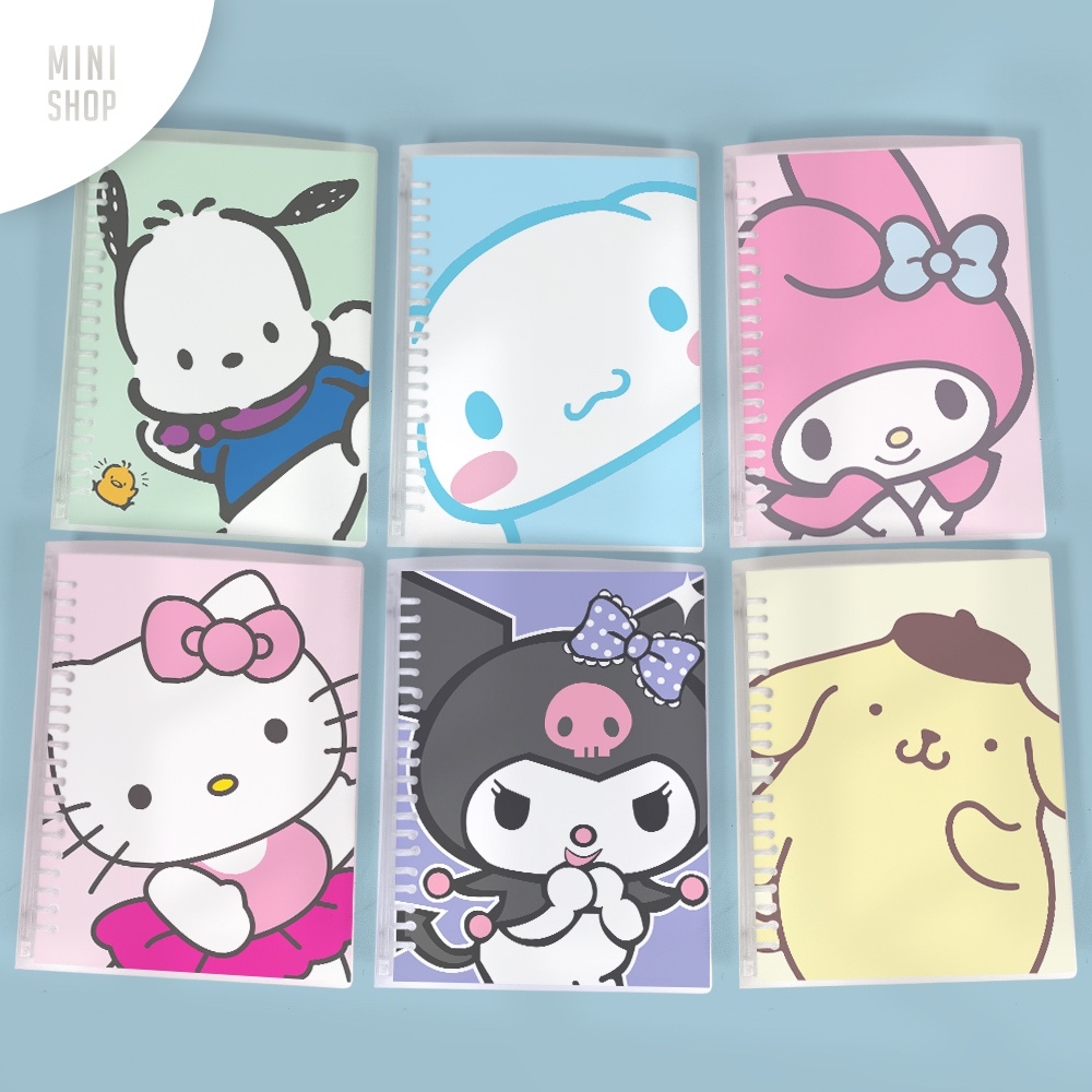 

Binder A5 Sanrio ( Cinnamoroll Kuromi Pochacco Hello Kitty My Melody Loose Leaf Aesthetic Notebook Planner Buku Diary Notes Ring Book Buku Weekly Monthly Yearly Agenda Journal Aestetik Lucu Murah Kawaii Minimalist Korea Refill )