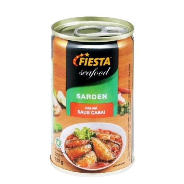 

Fiesta Seafood Sarden Saus Cabai Kaleng 155 gr
