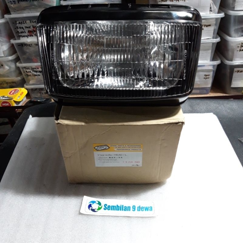 lampu depan komplit reflector set assy headlamp suzuki RGR 150 rgr  RGR jumbo sprinter crystal