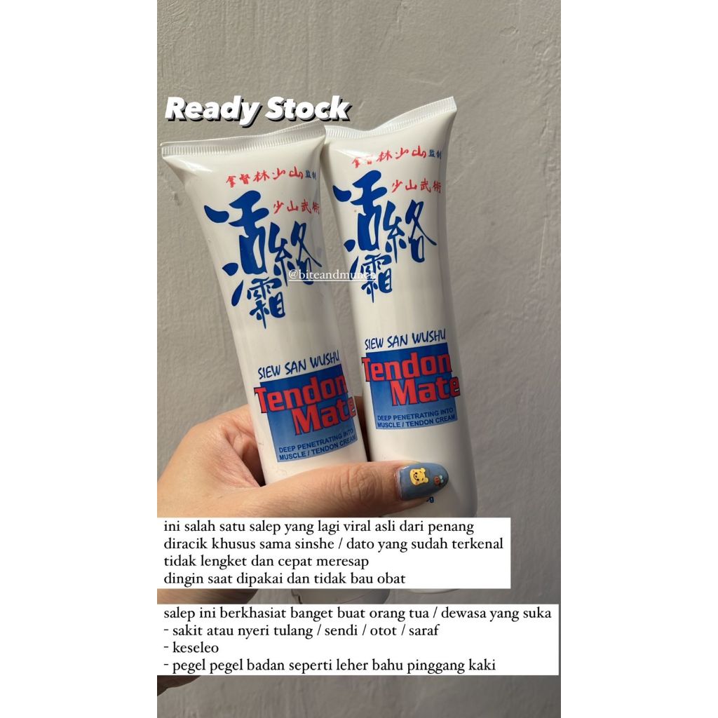 TENDON MATE DATO LIM PENANG CREAM NYERI SENDI OTOT TULANG