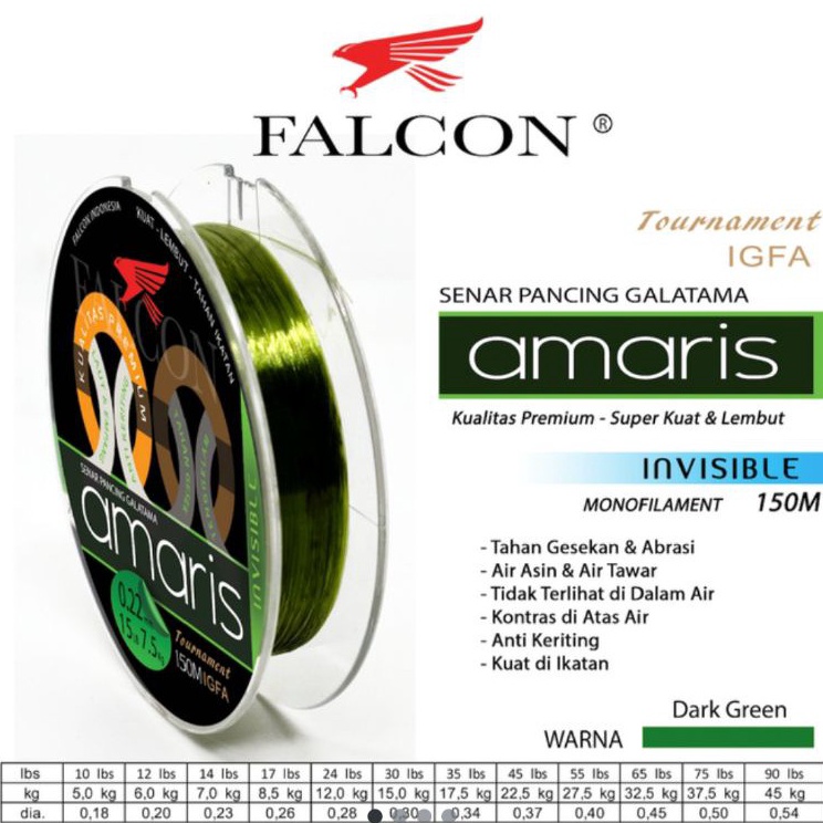 Senar Pancing Falcon AMARIS 15 Meter