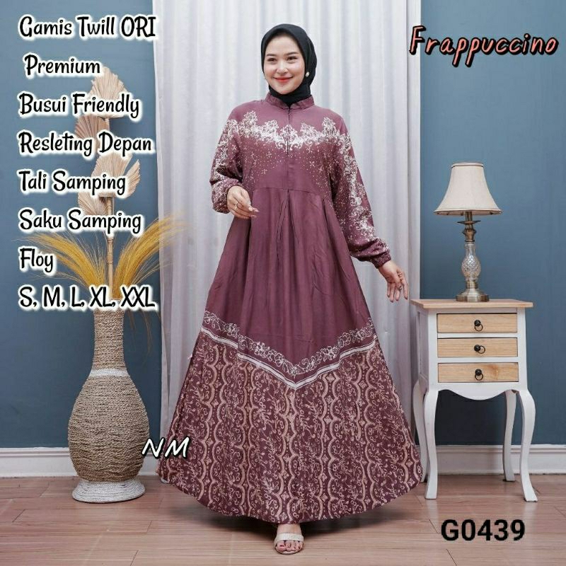 Gamis twill original premium cap malaman