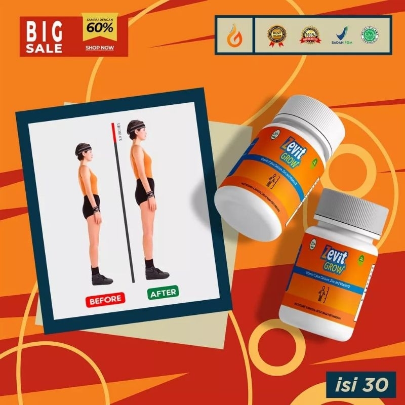(TERLARIS) ZEVIT GROW - PENINGGI BADAN /SUPLEMEN PENINGGI BADAN / PENINGGI