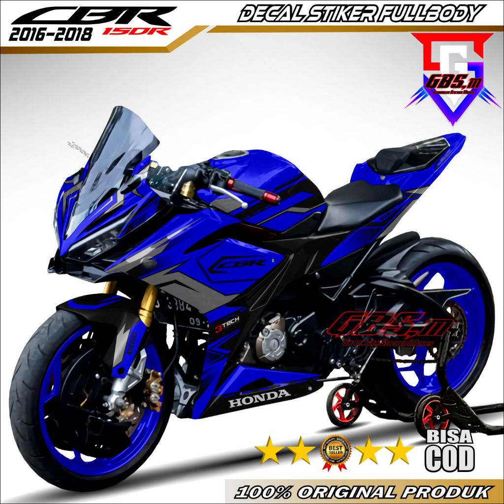 (GERANSI 100%) Decal CBR 150R Fullbody Stiker Decal CBR 150R K45G K45N Fullbody Desain Racing