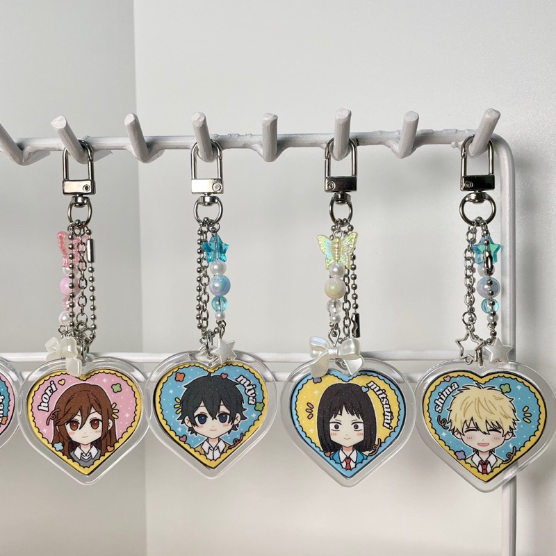 Anime Couple Horimiya, Kimi ni Todoke, Skip and Loafer - Heart Keychain [Yumekawa-ya]