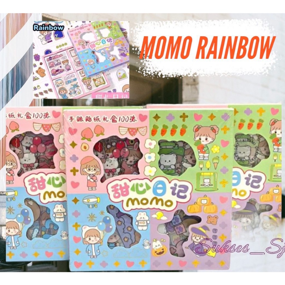 

Potongan spesial STIKER MOMO RAINBOW ISI 1pcs 4 WARNA STIKER MOMO MIX WARNA WATERPROOF
