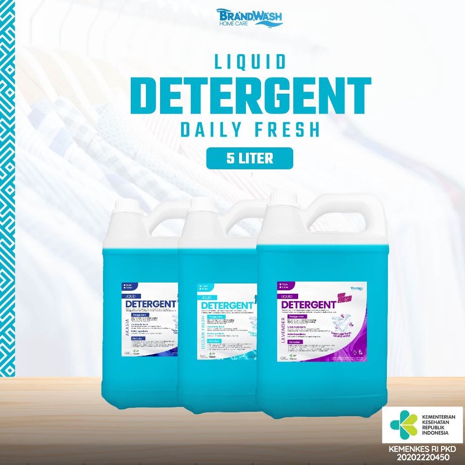 Terdepan    BRANDWASH  Cair Laundry Premium d Detergent Konsentrat 5L