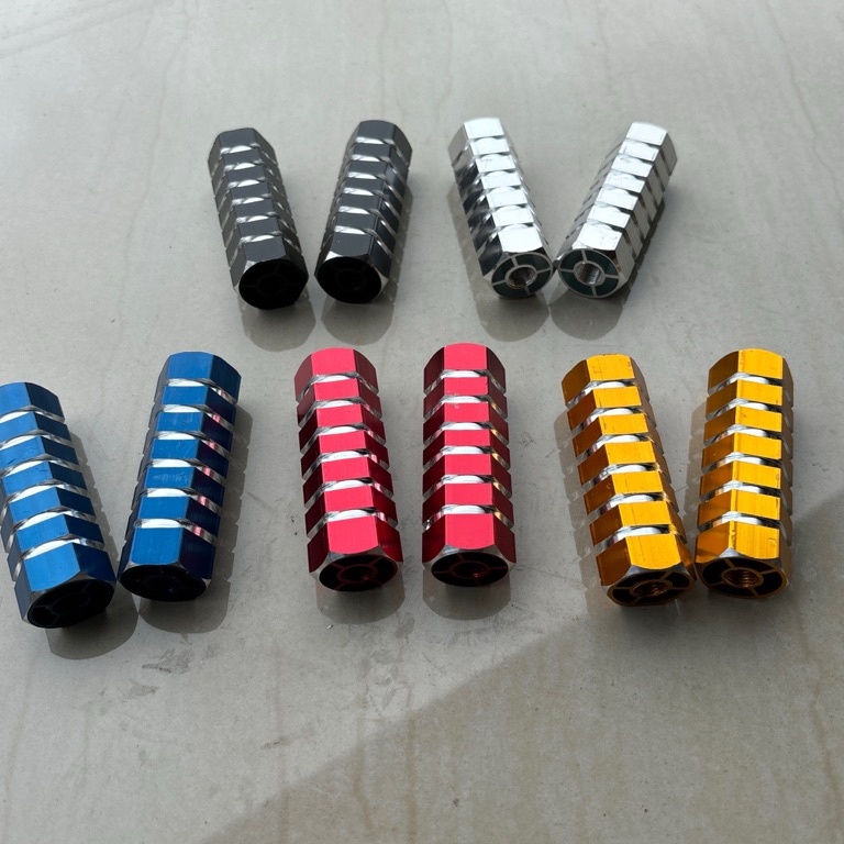 Potongan spesial jalu alloy warna step pijakan kaki boncengan belakang sepeda anak bmx minion fixie 