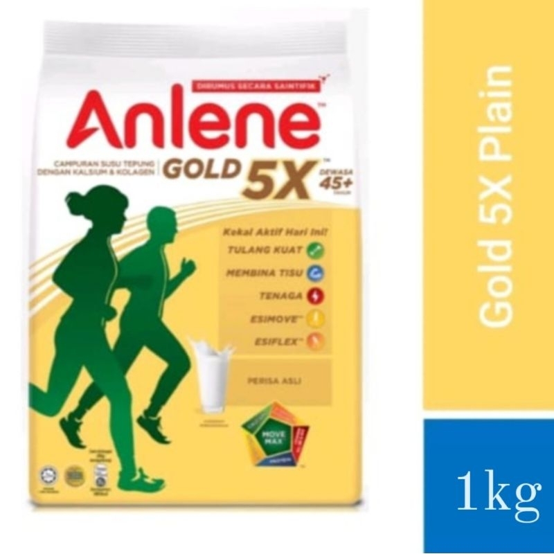 

1KG SUSU BUBUK ANLENE GOLD 45+ MALAYSIA TANPA GULA TAMBAHAN ORANG TUA